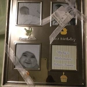 “Nursery Rhyme”  “Baby’s First” Silver frame